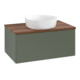 V&B Waschtischunterschrank ohne Frontstruktur Antao 80x36x50cm, WBP w. wal, lea gre. m Lac-1