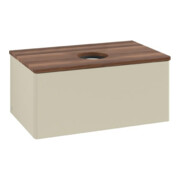 V&B Waschtischunterschrank ohne Frontstruktur Antao 80x36x50cm, WBP w. wal, si Gr m Lac
