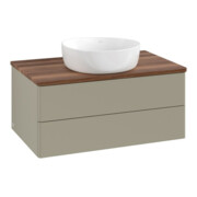 V&B Waschtischunterschrank ohne Frontstruktur Antao 80x36x50cm, WBP w. wal, st. Gr m Lac