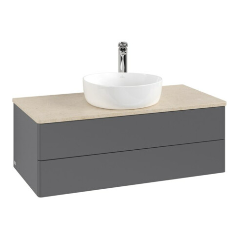 V&B Waschtischunterschrank ohne Frontstruktur -Beleuchtung Antao 100x36x50cm, HL, WBP botti., A m Lac