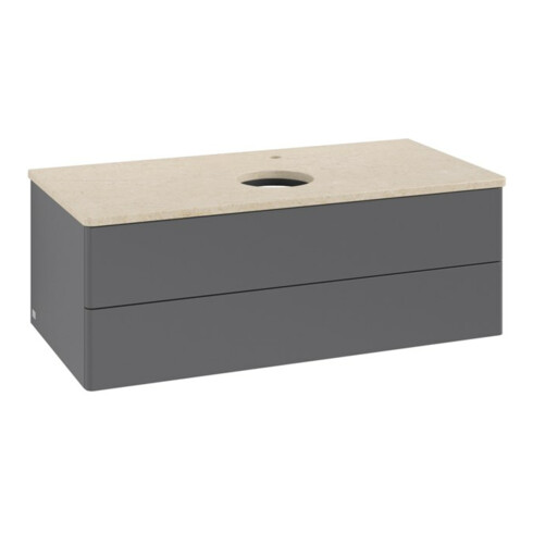 V&B Waschtischunterschrank ohne Frontstruktur -Beleuchtung Antao 100x36x50cm, HL, WBP botti., A m Lac