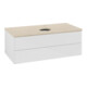 V&B Waschtischunterschrank ohne Frontstruktur -Beleuchtung Antao 100x36x50cm, HL, WBP botti., glo wh. Lac-1
