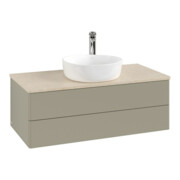 V&B Waschtischunterschrank ohne Frontstruktur -Beleuchtung Antao 100x36x50cm, HL, WBP botti., st Gr m Lac