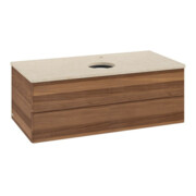 V&B Waschtischunterschrank ohne Frontstruktur -Beleuchtung Antao 100x36x50cm, HL, WBP botti., w. wal