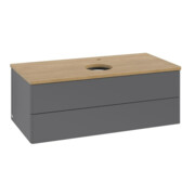 V&B Waschtischunterschrank ohne Frontstruktur -Beleuchtung Antao 100x36x50cm, HL, WBP hon. Oa, A m Lac