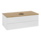 V&B Waschtischunterschrank ohne Frontstruktur -Beleuchtung Antao 100x36x50cm, HL, WBP hon. Oa, g wh. Lac-3