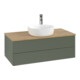 V&B Waschtischunterschrank ohne Frontstruktur -Beleuchtung Antao 100x36x50cm, HL, WBP hon. Oa, le g. m La-3
