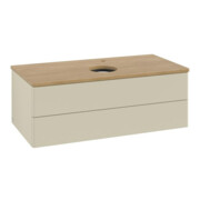 V&B Waschtischunterschrank ohne Frontstruktur -Beleuchtung Antao 100x36x50cm, HL, WBP hon. Oa, si G m Lac