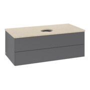 V&B Waschtischunterschrank ohne Frontstruktur -Beleuchtung Antao 100x36x50cm, WBP botti., Anthrac. m Lac