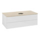 V&B Waschtischunterschrank ohne Frontstruktur -Beleuchtung Antao 100x36x50cm, WBP botti., glo wh. Lac-1