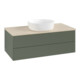 V&B Waschtischunterschrank ohne Frontstruktur -Beleuchtung Antao 100x36x50cm, WBP botti., lea gre. m Lac-1