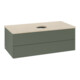 V&B Waschtischunterschrank ohne Frontstruktur -Beleuchtung Antao 100x36x50cm, WBP botti., lea gre. m Lac-3