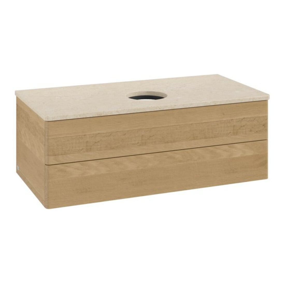 V&B Waschtischunterschrank ohne Frontstruktur -Beleuchtung Antao 100x36x50cm, WBP-farbe botti., honey oak