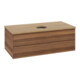 V&B Waschtischunterschrank ohne Frontstruktur -Beleuchtung Antao 100x36x50cm, WBP-farbe hon. Oa, w. wal-3