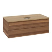 V&B Waschtischunterschrank ohne Frontstruktur -Beleuchtung Antao 100x36x50cm, WBP-farbe hon. Oa, w. wal-3