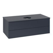 V&B Waschtischunterschrank ohne Frontstruktur -Beleuchtung Antao 100x36x50cm, WBP-farbe Lac, md bl. m Lac