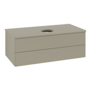 V&B Waschtischunterschrank ohne Frontstruktur -Beleuchtung Antao 100x36x50cm, WBP-farbe Lac, st. Gr m Lac
