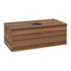 V&B Waschtischunterschrank ohne Frontstruktur -Beleuchtung Antao 100x36x50cm, WBP-farbe w. wal, w. walnut-1