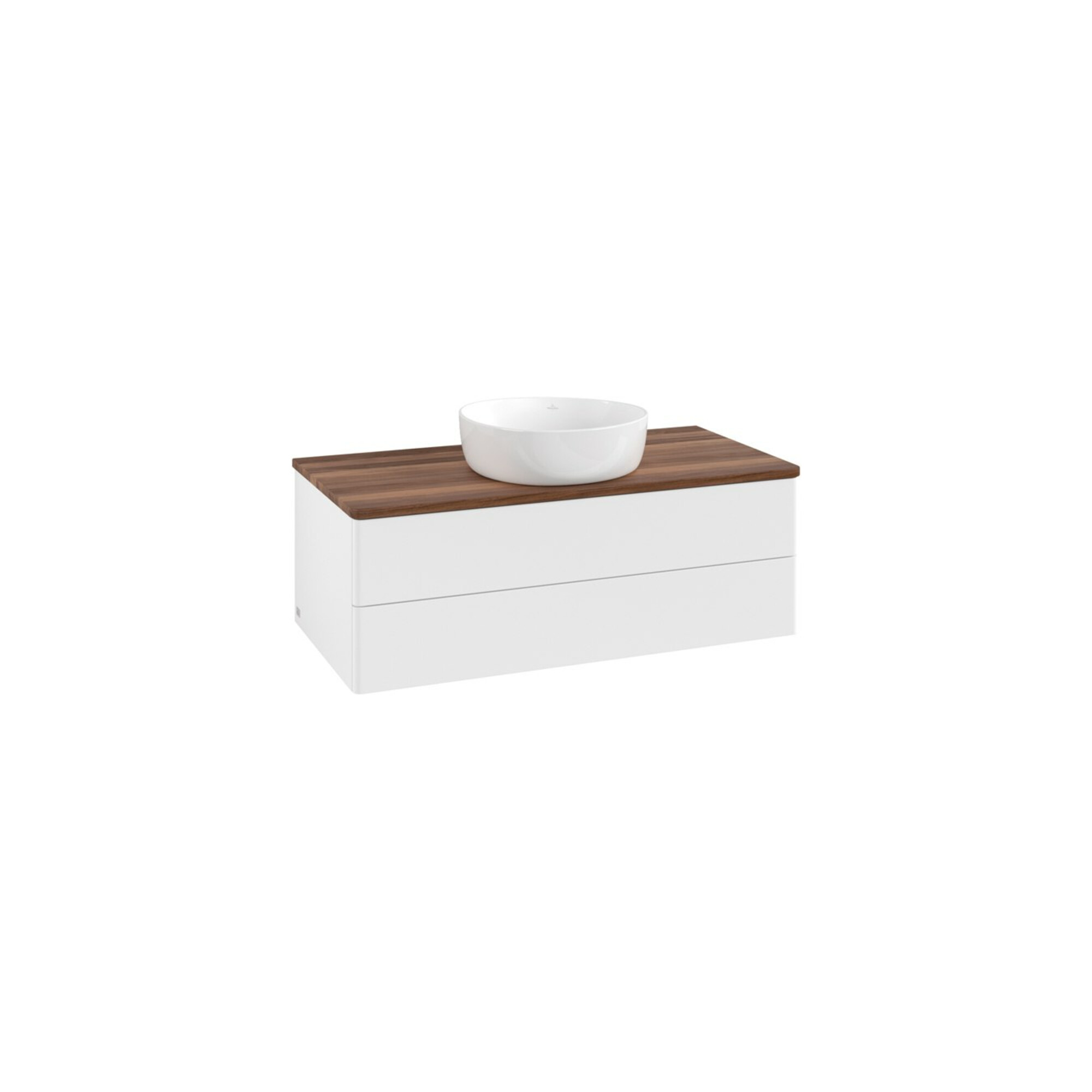 V&B Waschtischunterschrank ohne Frontstruktur -Beleuchtung Antao 100x36x50cm, WBP-farbe w. wal, wh. m Lac ; Villeroy & Boch