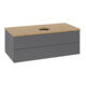 V&B Waschtischunterschrank ohne Frontstruktur -Beleuchtung Antao 100x36x50cm, WBP hon. Oa, Anthrac. m Lac-3