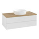 V&B Waschtischunterschrank ohne Frontstruktur -Beleuchtung Antao 100x36x50cm, WBP hon. Oa, glo wh. Lac-1