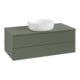 V&B Waschtischunterschrank ohne Frontstruktur -Beleuchtung Antao 100x36x50cm, WBP Lac, lea gre. m Lac-1