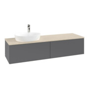 V&B Waschtischunterschrank ohne Frontstruktur -Beleuchtung Antao 160x50cm, HL, WBP botti., Anthrac. m Lac