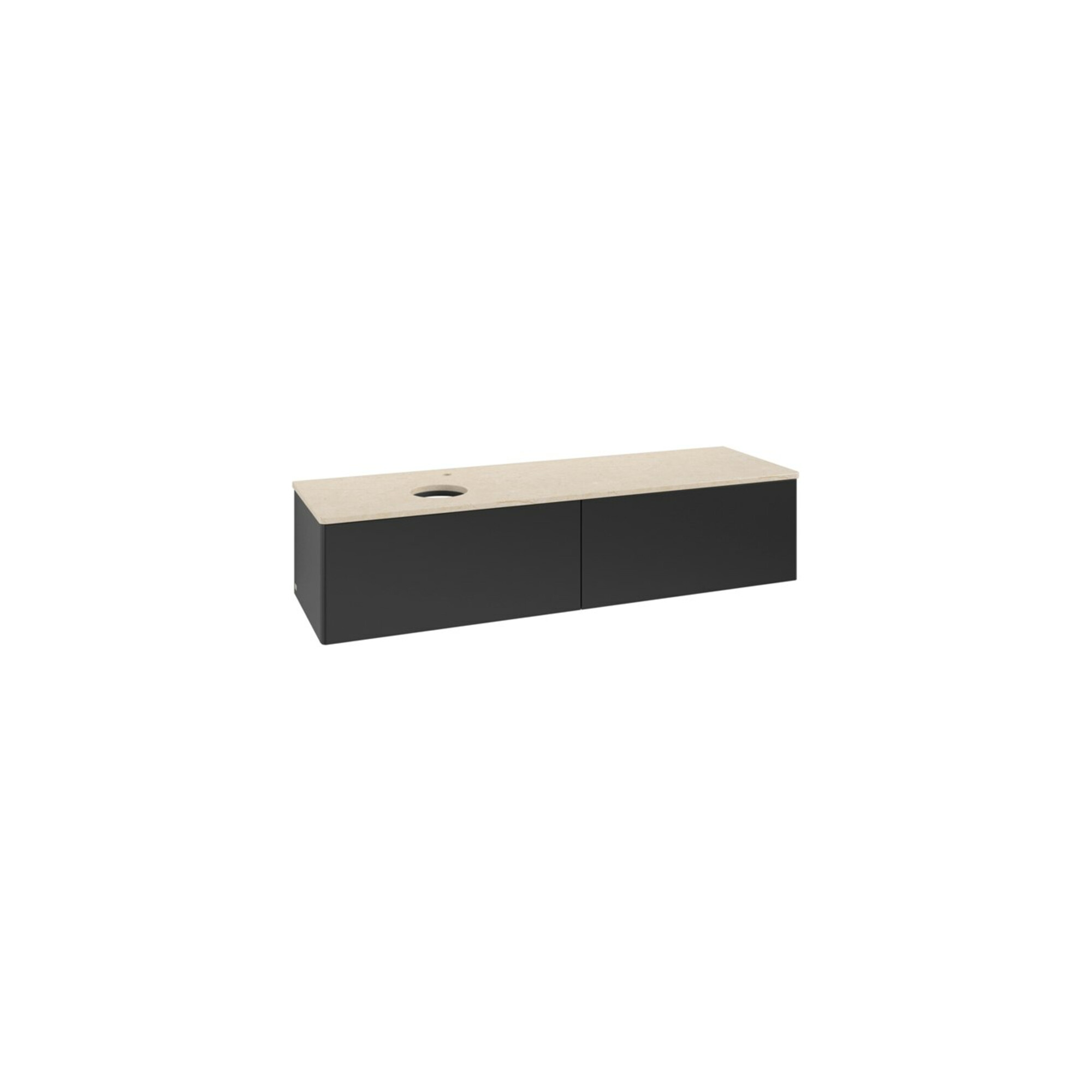 V&B Waschtischunterschrank ohne Frontstruktur -Beleuchtung Antao 160x50cm, HL, WBP botti., bla m Lac ; Villeroy & Boch