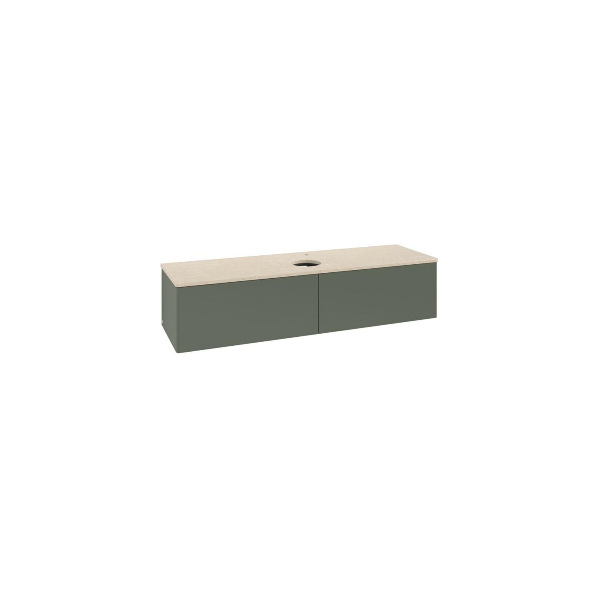 V&B Waschtischunterschrank ohne Frontstruktur -Beleuchtung Antao 160x50cm, HL, WBP botti., lea gre. m Lac ; Villeroy & Boch