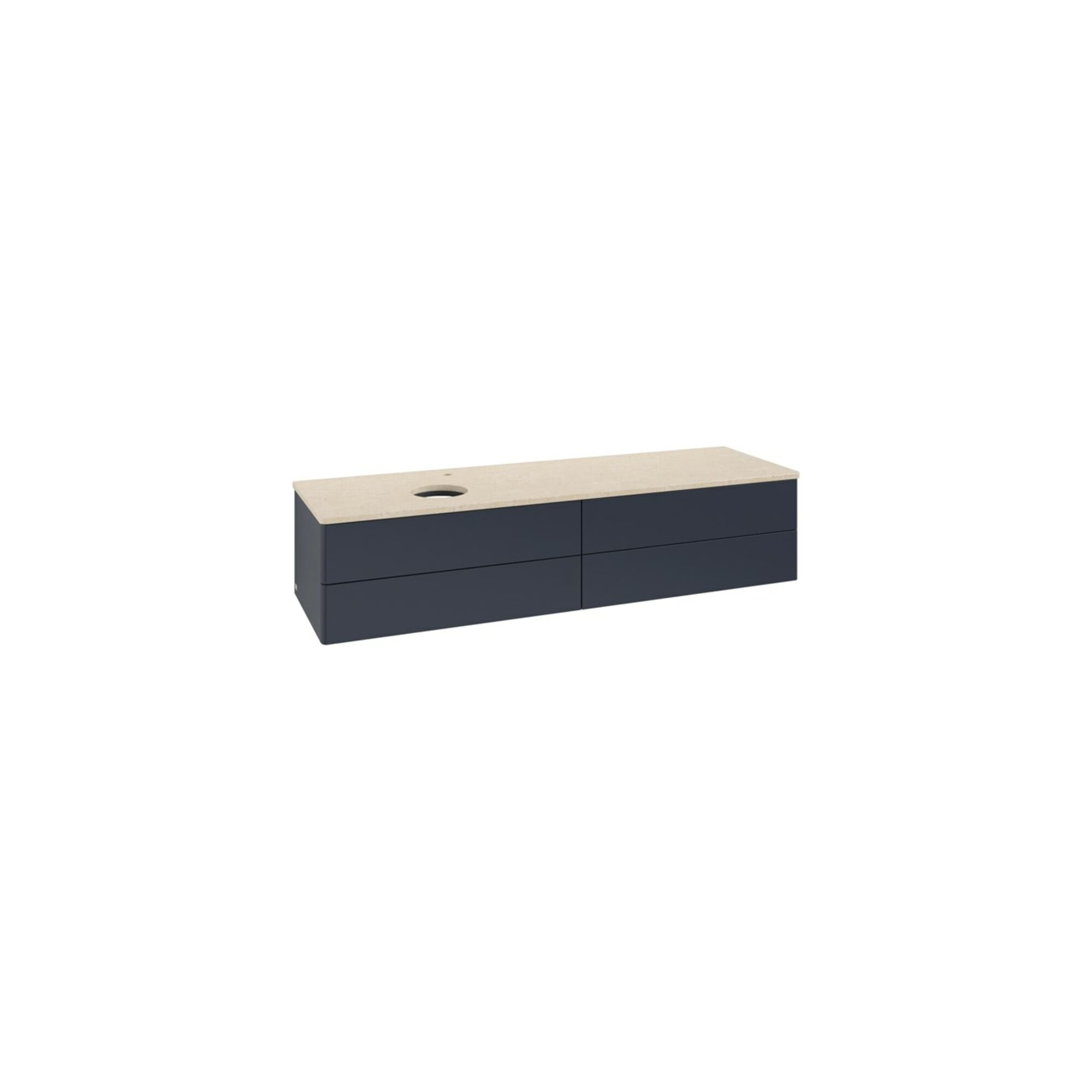 V&B Waschtischunterschrank ohne Frontstruktur -Beleuchtung Antao 160x50cm, HL, WBP botti., md bl. m Lac ; Villeroy & Boch