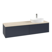 V&B Waschtischunterschrank ohne Frontstruktur -Beleuchtung Antao 160x50cm, HL, WBP botti., md bl. m Lac