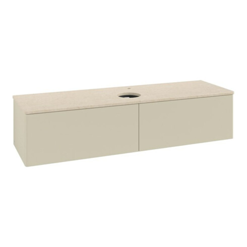 V&B Waschtischunterschrank ohne Frontstruktur -Beleuchtung Antao 160x50cm, HL, WBP botti., si Gr m Lac