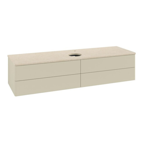 V&B Waschtischunterschrank ohne Frontstruktur -Beleuchtung Antao 160x50cm, HL, WBP botti., si Gr m Lac