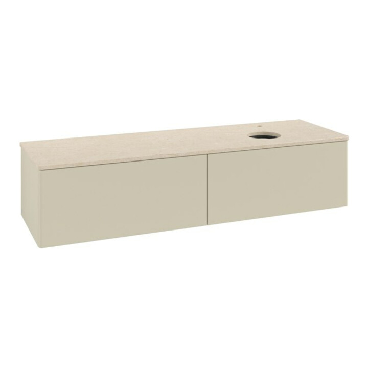 V&B Waschtischunterschrank ohne Frontstruktur -Beleuchtung Antao 160x50cm, HL, WBP botti., si Gr m Lac