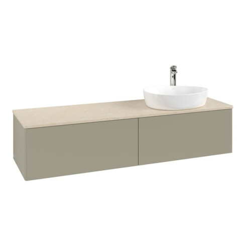 V&B Waschtischunterschrank ohne Frontstruktur -Beleuchtung Antao 160x50cm, HL, WBP botti., st. Gr m Lac