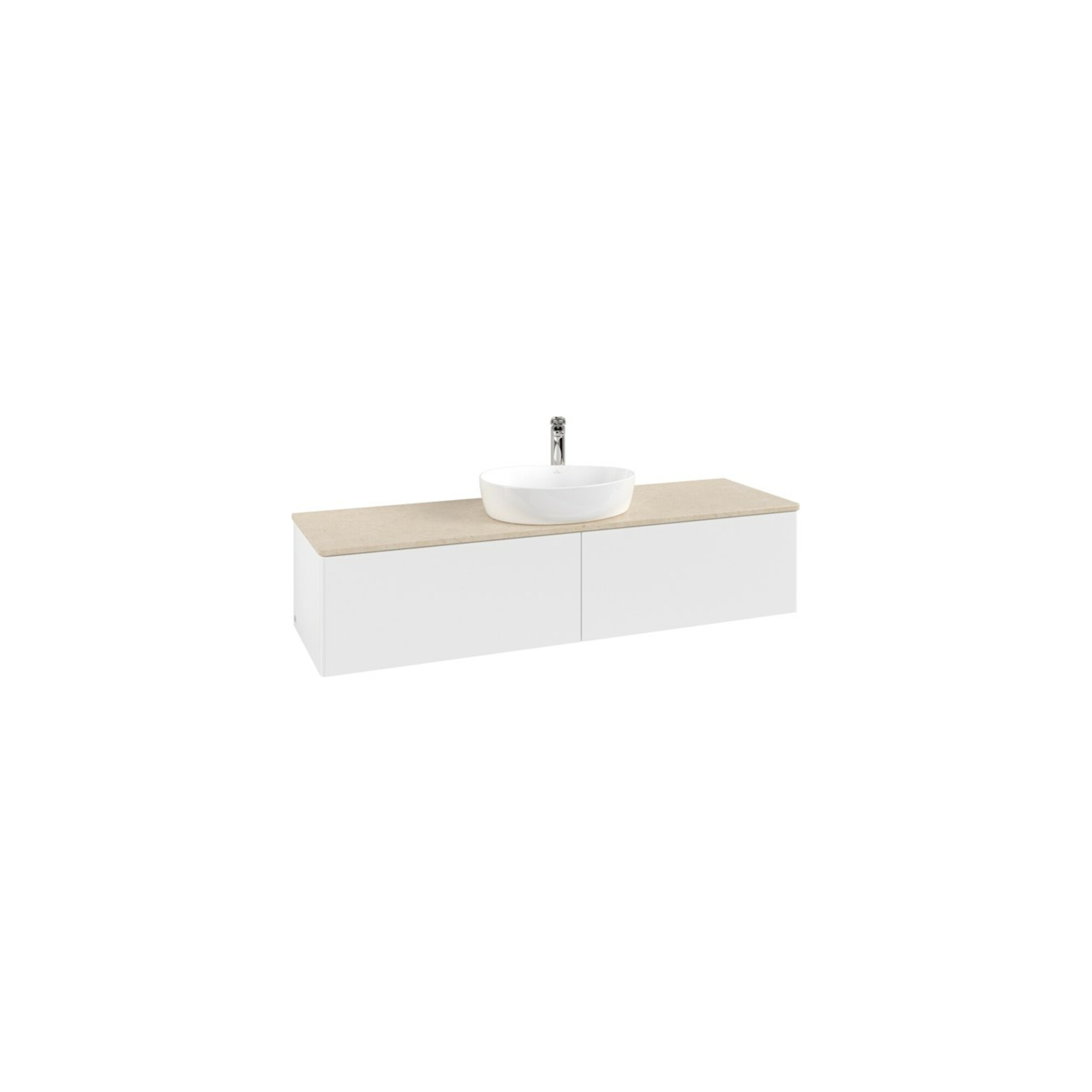 V&B Waschtischunterschrank ohne Frontstruktur -Beleuchtung Antao 160x50cm, HL, WBP botti., wh. m Lac ; Villeroy & Boch