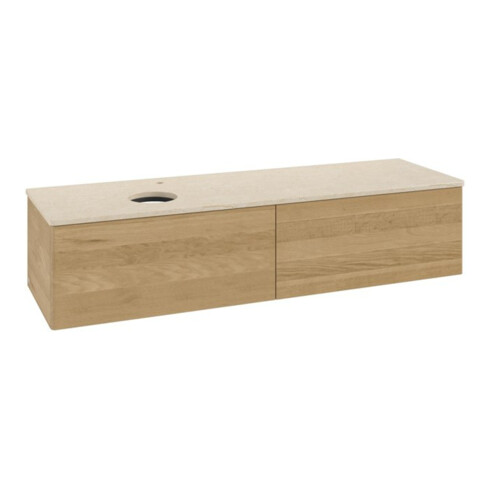 V&B Waschtischunterschrank ohne Frontstruktur -Beleuchtung Antao 160x50cm, HL, WBP-farbe botti., hon. Oa