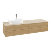 V&B Waschtischunterschrank ohne Frontstruktur -Beleuchtung Antao 160x50cm, HL, WBP-farbe botti., hon. Oa