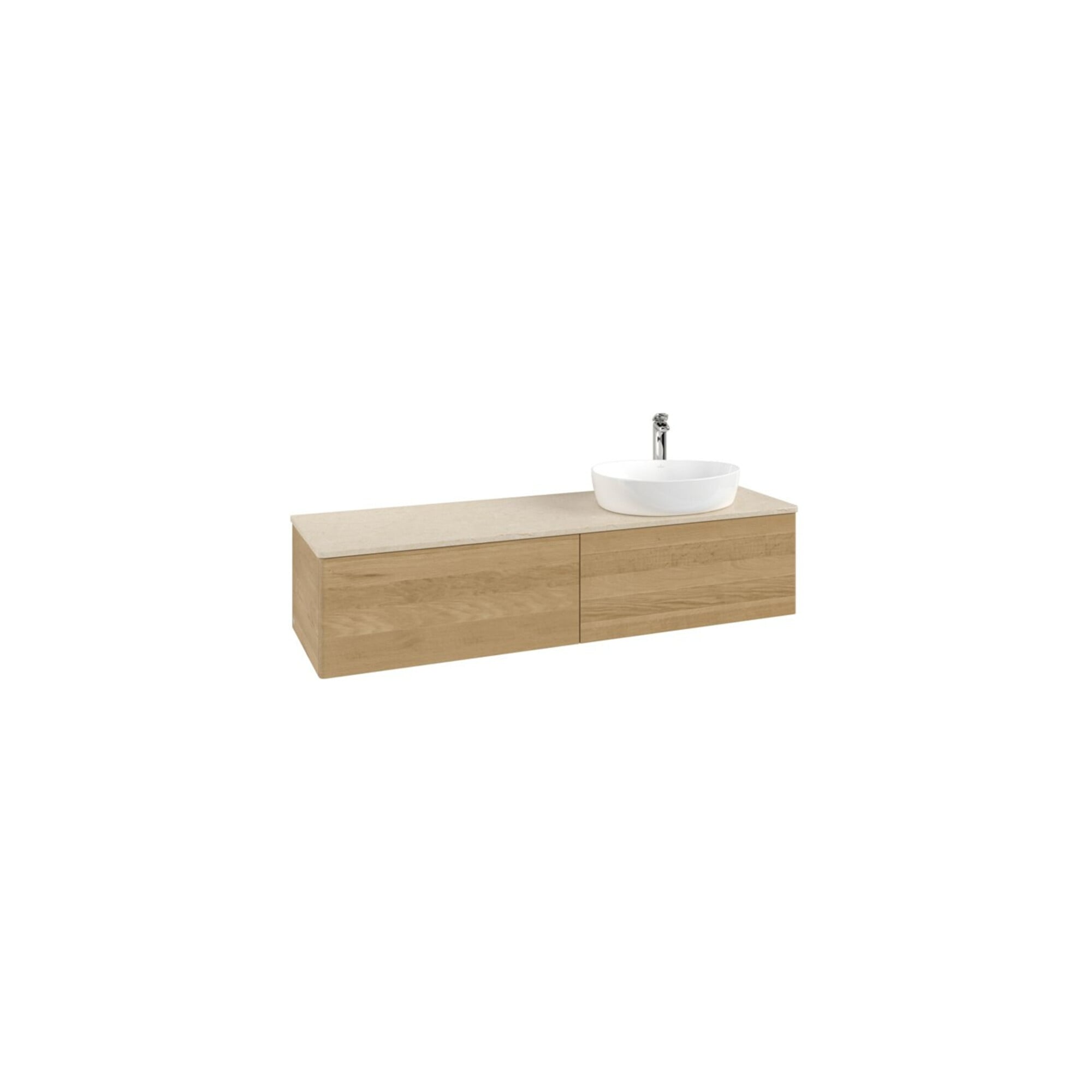 V&B Waschtischunterschrank ohne Frontstruktur -Beleuchtung Antao 160x50cm, HL, WBP-farbe botti., hon. Oa ; Villeroy & Boch