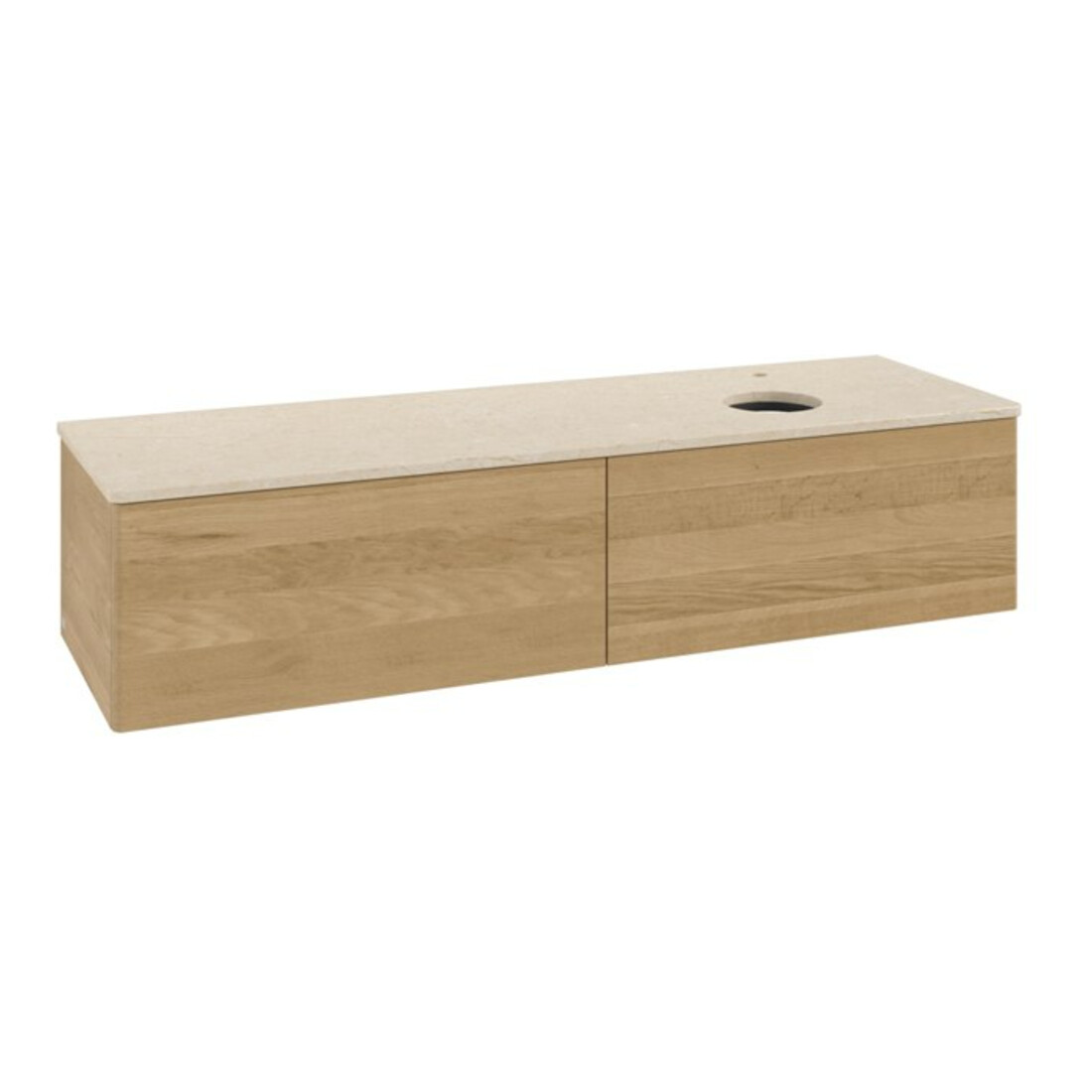 V&B Waschtischunterschrank ohne Frontstruktur -Beleuchtung Antao 160x50cm, HL, WBP-farbe botti., hon. Oa