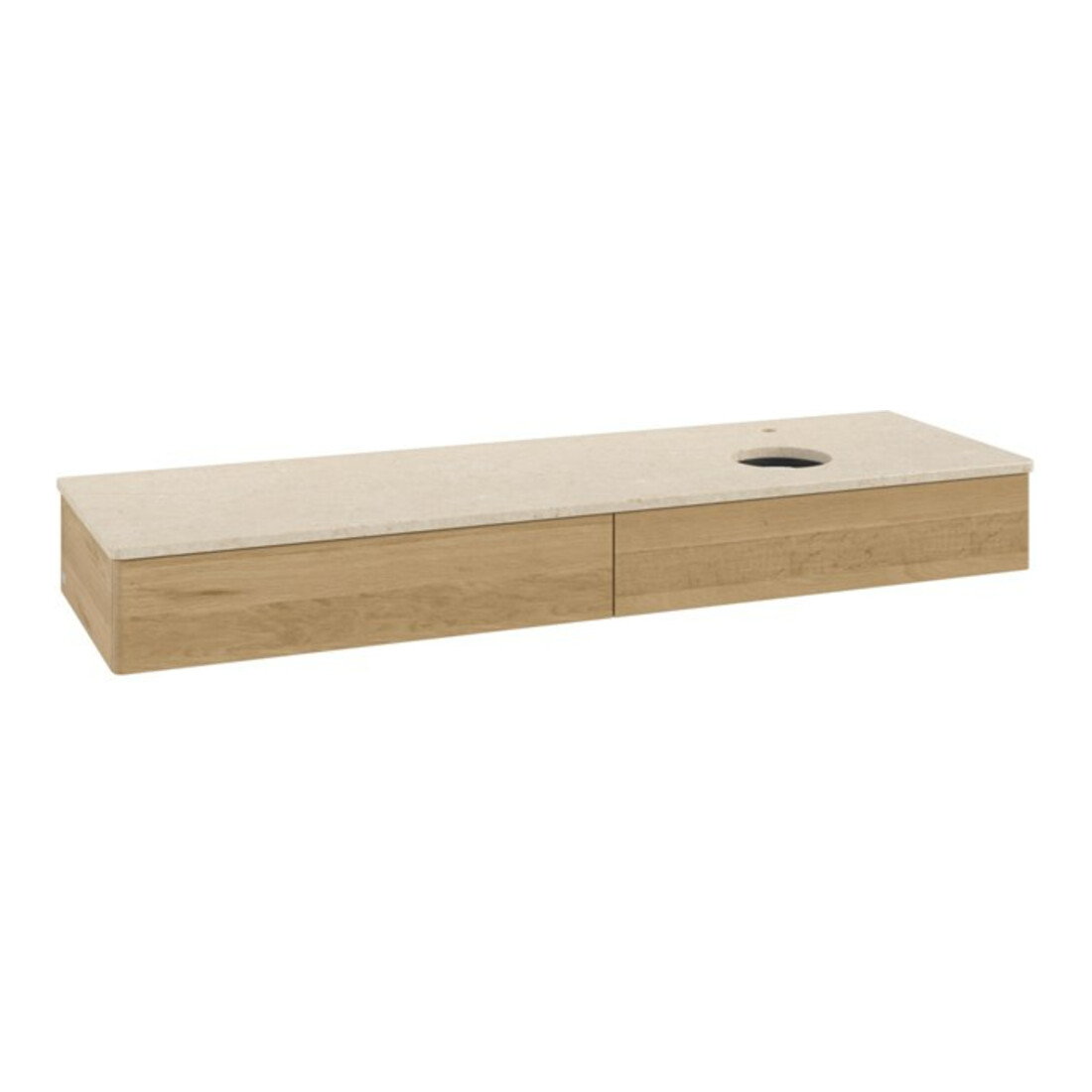 V&B Waschtischunterschrank ohne Frontstruktur -Beleuchtung Antao 160x50cm, HL, WBP-farbe botti., hon. Oa