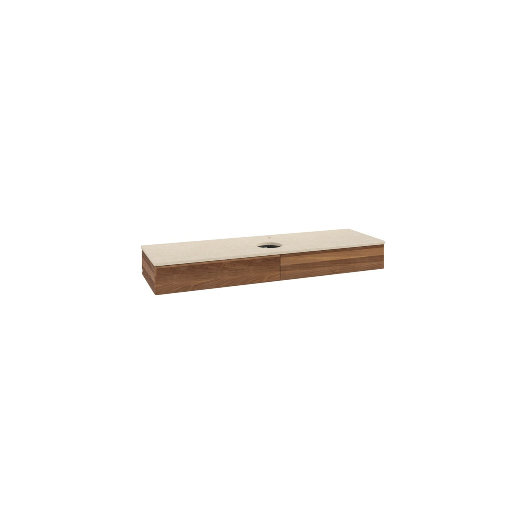 V&B Waschtischunterschrank ohne Frontstruktur -Beleuchtung Antao 160x50cm, HL, WBP-farbe botti., w. wal ; Villeroy & Boch