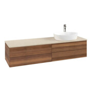 V&B Waschtischunterschrank ohne Frontstruktur -Beleuchtung Antao 160x50cm, HL, WBP-farbe botti., w. wal
