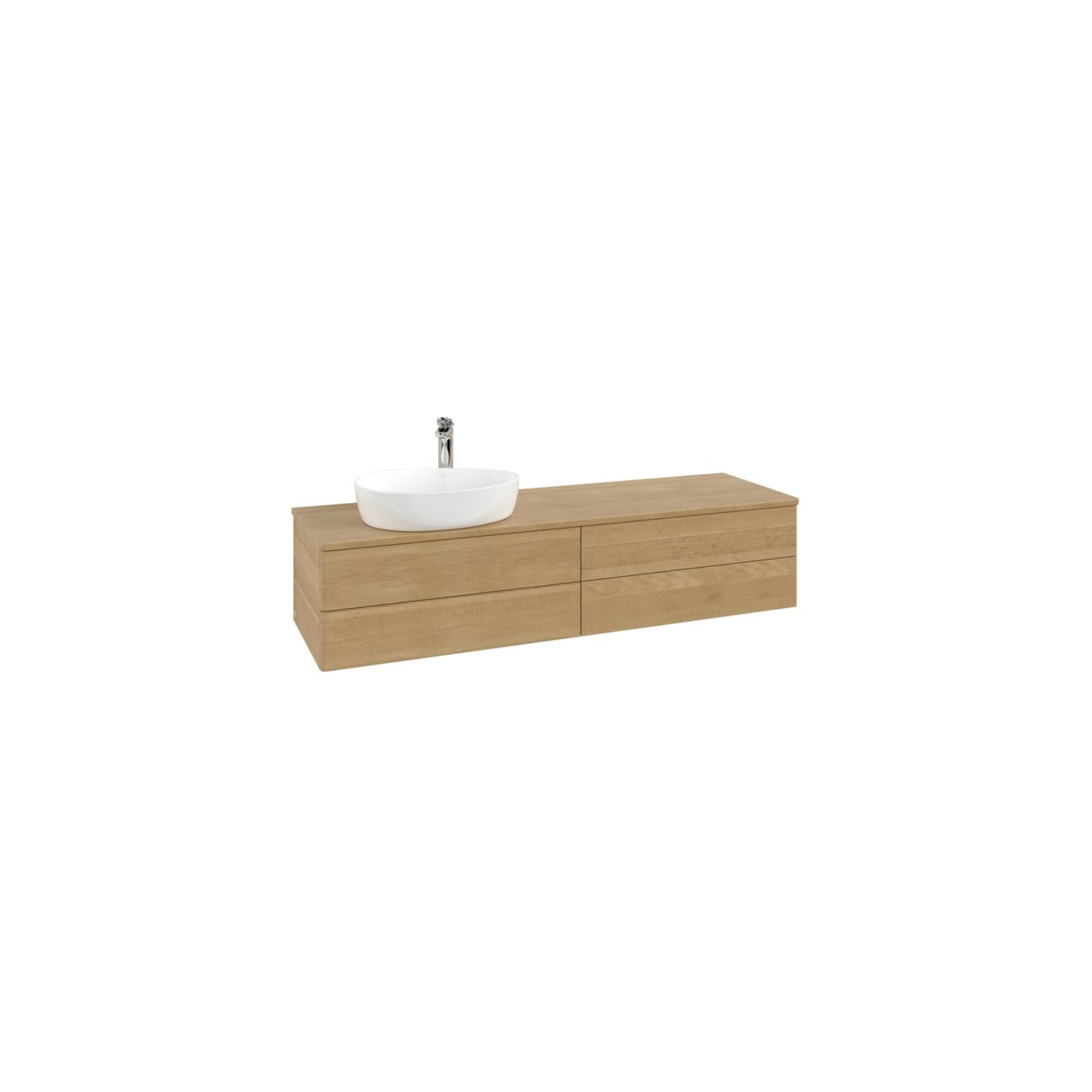 V&B Waschtischunterschrank ohne Frontstruktur -Beleuchtung Antao 160x50cm, HL, WBP-farbe hon. Oa, hon. Oa ; Villeroy & Boch