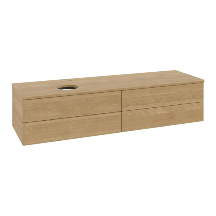 V&B Waschtischunterschrank ohne Frontstruktur -Beleuchtung Antao 160x50cm, HL, WBP-farbe hon. Oa, hon. Oa