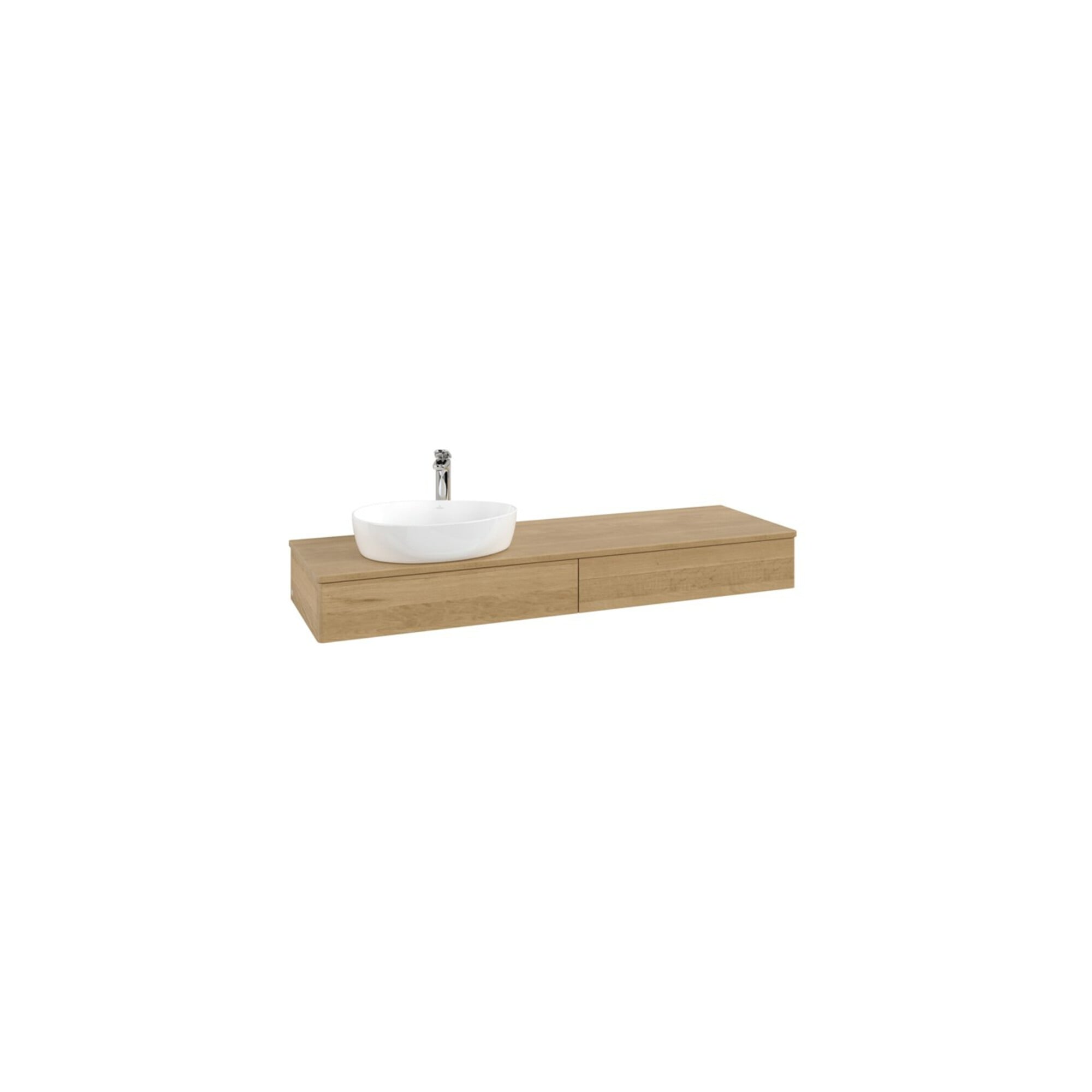V&B Waschtischunterschrank ohne Frontstruktur -Beleuchtung Antao 160x50cm, HL, WBP-farbe hon. Oa, hon. Oa ; Villeroy & Boch