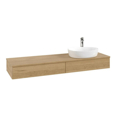 V&B Waschtischunterschrank ohne Frontstruktur -Beleuchtung Antao 160x50cm, HL, WBP-farbe hon. Oa, hon. Oa