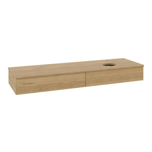 V&B Waschtischunterschrank ohne Frontstruktur -Beleuchtung Antao 160x50cm, HL, WBP-farbe hon. Oa, hon. Oa