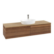 V&B Waschtischunterschrank ohne Frontstruktur -Beleuchtung Antao 160x50cm, HL, WBP-farbe hon. Oa, w. wal-3