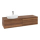 V&B Waschtischunterschrank ohne Frontstruktur -Beleuchtung Antao 160x50cm, HL, WBP-farbe w. wal, w. wal-1